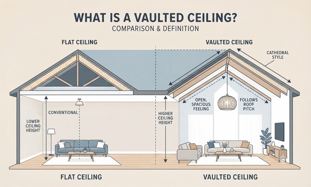 What Is a Vaulted Ceiling? Types, Pros, Cons, and Costs